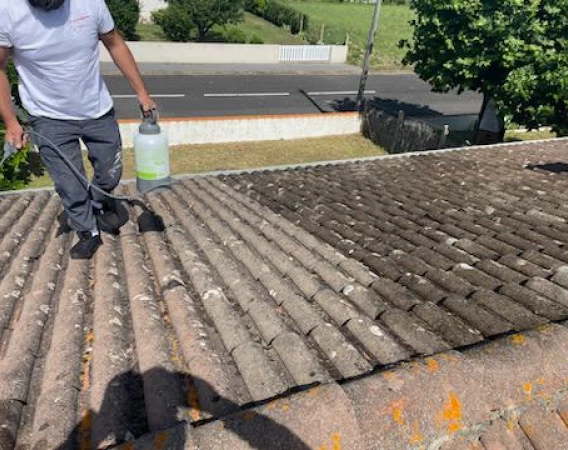 Traitement Hydrofuge sur Charpente en Dordogne
Description : Couvreur 24 garantit une protection optimale de la charpente en Dordogne grâce à son traitement hydrofuge, préservant la structure dans le temps.

